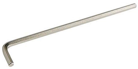 ALYCO 193904 193904 Innensechskantschlüssel, extra lang, CR-V vernickelt, 4 mm, 10 Stück