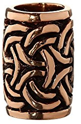 NKlaus Haarschmuck Bartperle GYLFI Bronze Lockenperle 6416