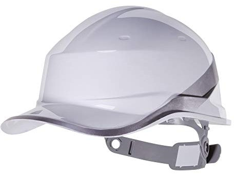 Delta Plus Diamond V Casco Rigido Di Sicurezza In Stile Cappellino Da Baseball, Bianco, Talla única