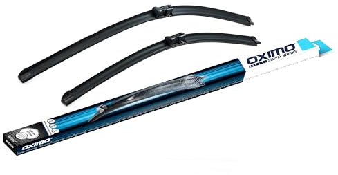 OXIMO Scheibenwischer Set Auto - Wischerblätter Set für Frontscheibe 650 mm/475 mm - Autoscheibenwischer Vorne Auto Zubehör - BMW 2, 5, 7, Fiat Talento, Mondeo, Opel Vivaro, Trafic, Volvo V40, C70
