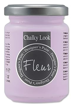 FLEUR DESIGNER'S PAINT | Pittura ad Acqua, Effetto Gesso Naturale, Extra Opaca, Fleur Chalky F21, Colore Babydoll Silk, Made in Italy, Formato da 130 ml