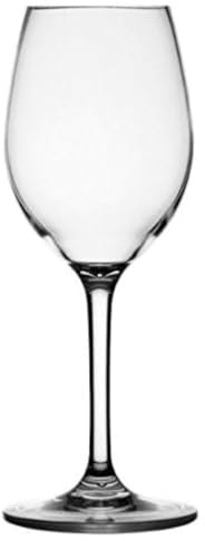 Marine Business 28104 Clear Lot de 6 Verres à vin 100% Transparents, en Tritan incassable, avec Pied antidérapant