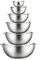 Stainless Steel Mixing Bowls by Finedine (Set of 6) Polished Mirror Finish Nesting Bowls, ¾ - 1.5 - 3 - 4 - 5 - 8 Quart - Cooking Supplies