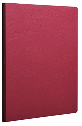 Clairefontaine 791402C Collection Nomaddict (ex Age Bag) Un Carnet Cousu Dos Toilé Rouge - A4 21x29,7 cm - 192 Pages Unies Blanches - Papier 90 g - Couverture Carte Lustrée Grain Cuir