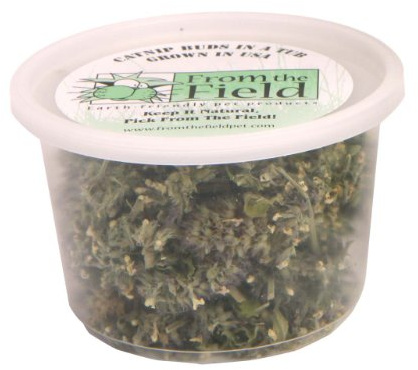 from The Field | Premium Whole Catnip Buds for Cats | Organic, USA-Grown, Fresh & Potent | Natural, Eco-Friendly Cat Treat for Play & Relaxation | Catnip for Indoor Cats | Resealable 0.5 Oz Tub