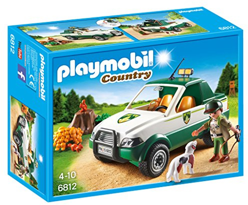 PLAYMOBIL Vida en el Bosque - Country Guardabosque con Pick up Modelismo y maquetas, Color Multicolor 6812