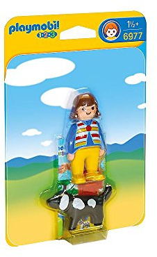 PLAYMOBIL 1.2.3-1.2.3 Granjero con Vaca (6972)