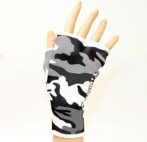BAY® Camouflage Schlupfbandagen, schwarz/grau (L)