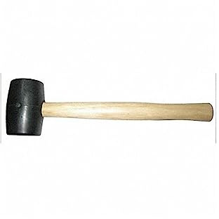 Rubber Mallet, Hickory, 32 Oz