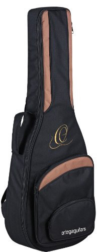 Ortega Guitars Pro Series Bag - 1/4 Klassische Gitarren Tasche - Höhe 76,84 cm - Breite 28,25 cm - Breiter Halsgurt - Schultergurte - Nylon, Schwarz (ONB14)