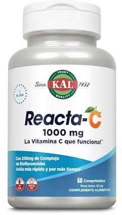 KAL Reata-C 1000mg | Apto Para Veganos | 60 Tabletas | Ayuda al Sistema Inmune