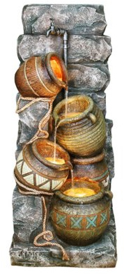 ORE International K336 Indoor Outdoor Potter Pitcher Fountain, 43-Inch