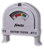 Alecto BTT-2 Batterietester - Batterie und Akkutestgerät - Universell - für AA - AAA - C - D - 9V (PP3) - schwarz
