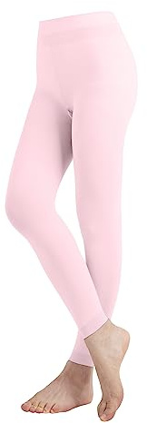 Butterfly EMEM Apparel Girls' Kids Childerns Solid Colored Dance Ballet Custume Microfiber Opaque Footless Tights Leggings Stocking Light Pink 7-10