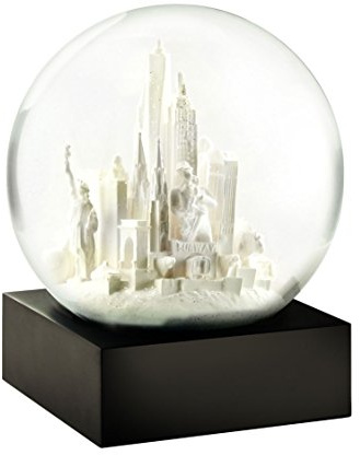 CoolSnowGlobes New York City White Cool Snow Globe