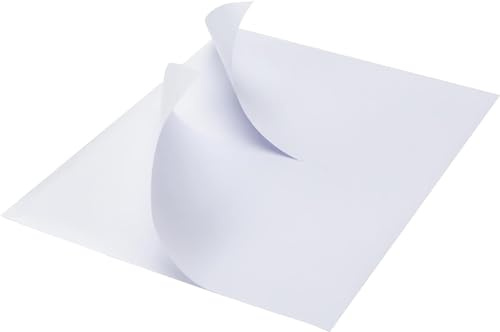 MFLABEL Half Sheet Shipping Labels - 500 Self Adhesive Sticker Sheets for Laser & Inkjet Printers, Waterproof & Smudge-Free, with 12 Free Fragile Labels for Packaging, Shipping and Crafting