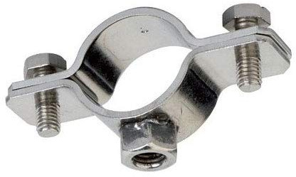 SUPPORTO A COLLARE ACCIAIO INOX A2 AISI 304 PER BLOCCAGGI - 1
