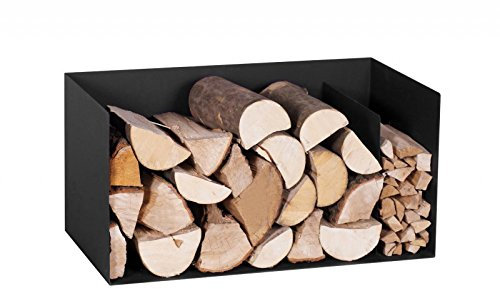 Magnus Kaminholzregal, Brennholzregal, Holzkorb, Regal, R126 schwarz