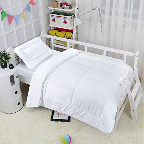 EDS Baby Cot Bed Duvet 9 Tog Anti-Allergy Set Quilted 2PC Toddler Duvet & Pillow with Soft Hollowfibre Filling Cozy Cot Bed Bedding for Newborns Kids Girls & Boys (9 Tog)