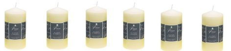 6 x Prices London Altar Candles Ivory 15cm x 8cm