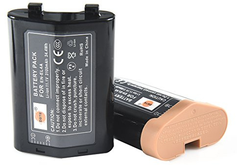 DSTE 2-Pacco Ricambio Batteria per Nikon EN-EL4 EN-EL4A D-SLR D3x D3 D2Xs D2X D2Hs D2H