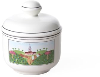 Villeroy & Boch – Design Naif Sugar Bowl Colored, Dishwasher Safe, Microwave Safe, Sugar Bowl with Lid, Food Storage, Home Accessories, Premium Porcelain
