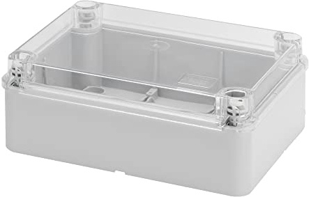 Gewiss Cassetta di Derivazione e per Apparecchiature Elettriche Ed Elettroniche-Coperchio Basso Trasparente-IP56-Dimensioni Interne 190X140X70-Pareti Lisce