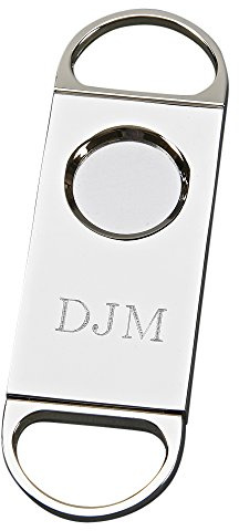 Creative Gifts International Cigar Cutter | Double Ring Design | 3.875 Length | Nickel Plated Finish | Durable Cigar Accessory