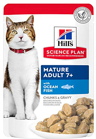 Hill´s Science Plan Feline Mature Adult Active Longevity + Frischebeutel Bitte auswählen: Seefisch 12 FB á 85g