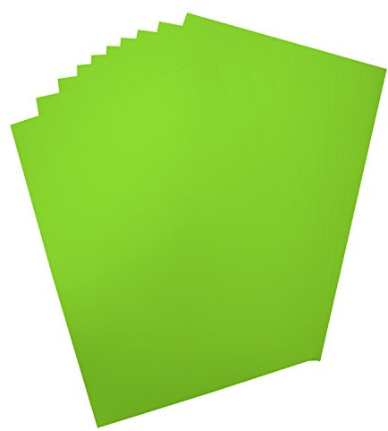folia 65941 - Plakatkarton, ca. 48 x 68 cm, 10 Bögen, 380 g/qm, einseitig leuchthellgrün gefärbt - ideal zum Basteln oder Erstellen von Plakaten und Anzeigen