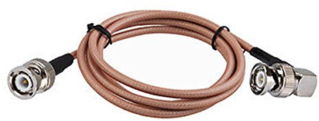 Eonvic cavi-RG400 Cavo coassiale RF a bassa perdita BNC maschio ad angolo retto a BNC maschio STR8