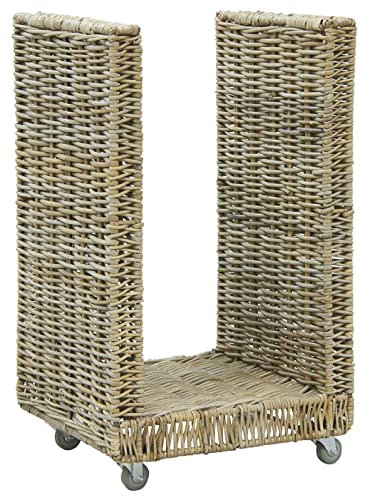 Porte-bûche à roulettes