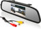 Reversing Camera Monitor, Rearview Mirror 12V 4.3 LCD Screen Universal Mount Clip-On Current Mirror for Backup Camera/Front Camera/Media Player/Safety Driving 2 RCA Input Channels