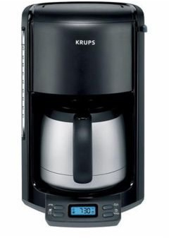 Krups FMF4-14 10-Cup Coffeemaker, Black and Stainless Steel