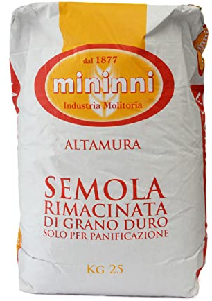 Farina SEMOLA RIMACINATA di GRANO DURO - sacco da 25 kg