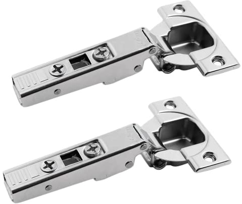 Blum - Charniere de meuble pour ouverture a 110 degres-pour porte jumelee demi recouvrement - Réf..71T3650 - Type de boitier.A VISSER -