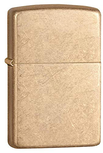 Zippo Armor Tumbled Brass Pocket Lighter Taschenfeuerzeug Unisex Erwachsene Rüstung Messing poliert