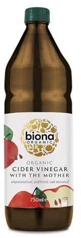 Biona Organic Apple Cider Vinegar Unfiltered with the Mother, 750ml