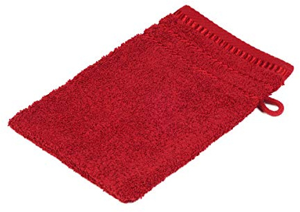 Gözze - Guanto da Bagno, Set da 4 Pezzi, Berlino, 100% Cotone, 17 x 24 cm - Bordeaux