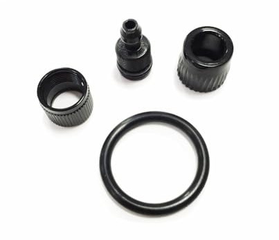 Lezyne Werkzeugsets O-Ring Kit und Ventil (drehbar) für HP-Standfußpumpen, 1-RP-HP-ORINGKIT-V1, schwarz, 1, 1-RP-HP-ORINGKIT-V1