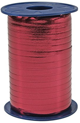 Präsent C.E. Pattberg Mexico Geschenkband metallic Karminrot, 400 m Ringelband zum Einpacken von Geschenken, 5 mm Breite, Zubehör zum Dekorieren & Basteln, Dekoband, Anlass