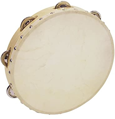 DIMAVERY DTH-106 Tamburin 25 cm | Klangvolles Tamburin