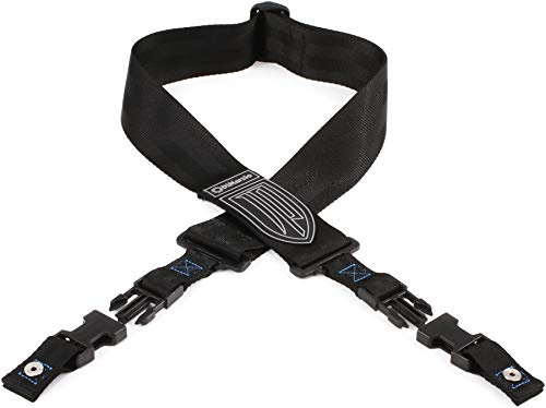 DiMarzio DD 2200JPBKBL John Petrucci ClipLock Gitarrengurt Black Blue Nylon Strap für E-Gitarre & Bass