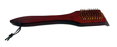 30 cm Grillbürste mit Messingborsten + Grillschaber für Edelstahl Grillrost Grill Reiniger Drahtbürste