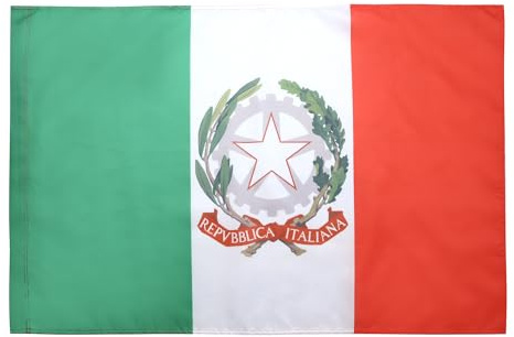 AZ FLAG Flagge Italien Staatsschiffflagge 150x90 cm Polyester 100D Hohlsaum | Für innen und außen Italienische dekorative Flagge Stendardo presidenziale d'Italia doppelte Nähte und verstärkte Kanten