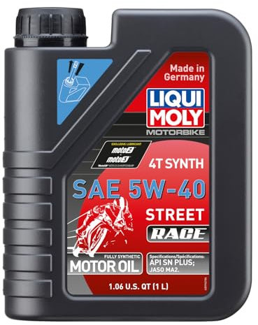 LIQUI MOLY Motorbike 4T Synth 5W-40 Street Race | 1 L | Motocicleta aceite de motor completamente sintético | 2592