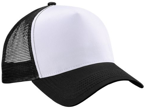 Beechfield Trucker Cap in black / white Schwarz / Weiß