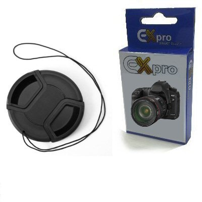 Ex-Pro 58mm Snap On Lens Cap with Cord for SLR Camera