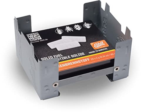 Esbit - Brûleur - Réchaud pliable - Cubes de combustible inclus