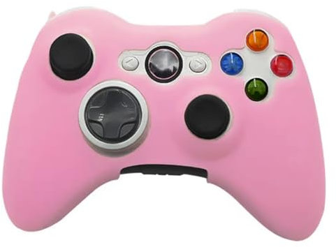 OSTENT Weiche Silikon Schutzhülle für Microsoft Xbox 360 Wireless Wired Controller - Farben Rosa